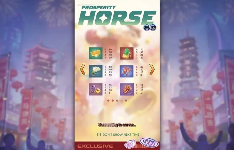 Prosperity Horse - tablica isplata simbola